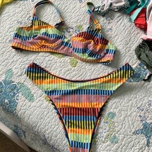 COPY - colorful underwire swim set